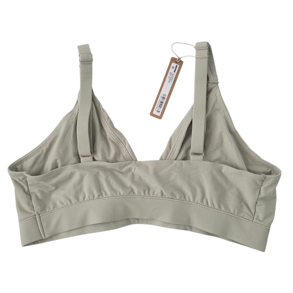 Skims FITS EVERYBODY TRIANGLE Wireless Bra Talc Green 2X NWT - Picture 3 of 5